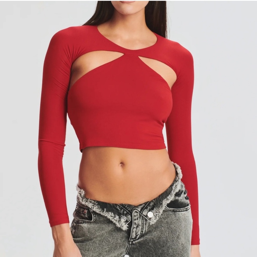 NWT - SER.O.YA Ellis Top in Cherry Red - Size Medium